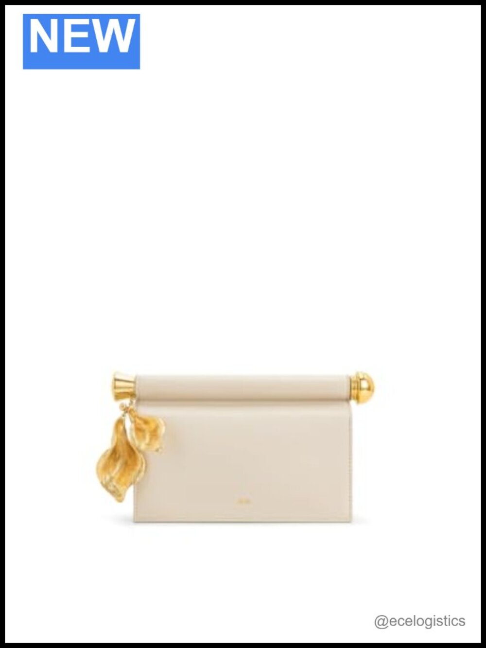 JW PEI Holly Metal Pendant Embellished Clutch Vegan Leather